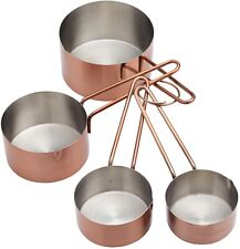Masterclass Food Measuring Cups Set Stainless Steel Copper Finish  MCMCUPSCOP