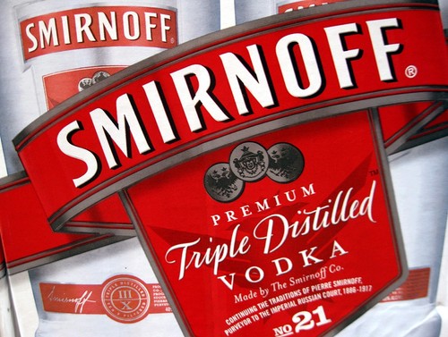 Smirnoff vodka retro - vodka,, metal