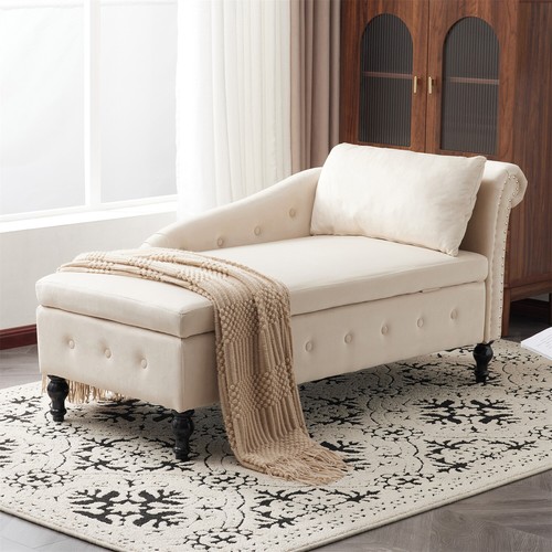 Upholstered velvet chaise - velvet,