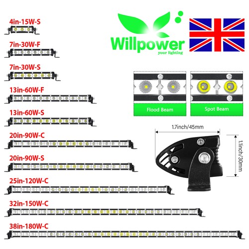 Single row slim - light, bar