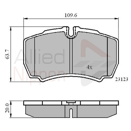 Brake pads set for - brake,