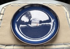 DENBY IMPERIAL BLUE MEDIUM COUPE PLATE STONEWARE BRAND NEW WITH TAGS