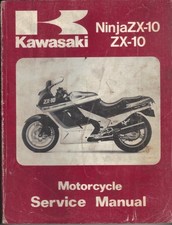KAWASAKI ZX-10,NINJA ZX-10 B1 1988 ON FACTORY WORKSHOP MANUAL