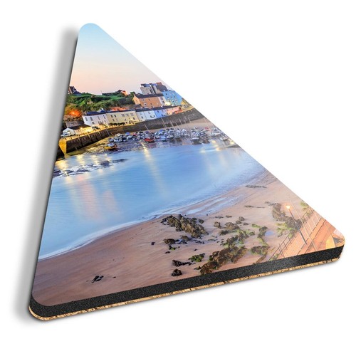 Triangle mdf coaster sunrise - triangle,