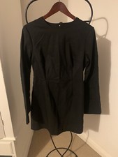 h&m trend black mini dress