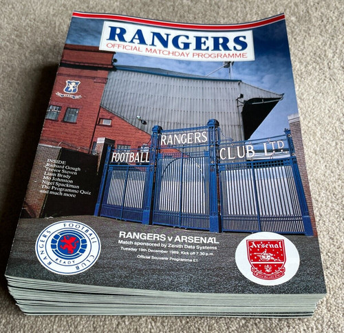 1989 rangers arsenal - v,