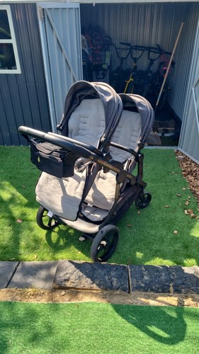 Icandy peach double pram - peach,