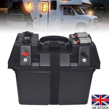 Multifunctional Car Battery Box with Dual USB & 12V Socket & 16A Breaker