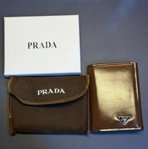 Prada men brown leather - brown,