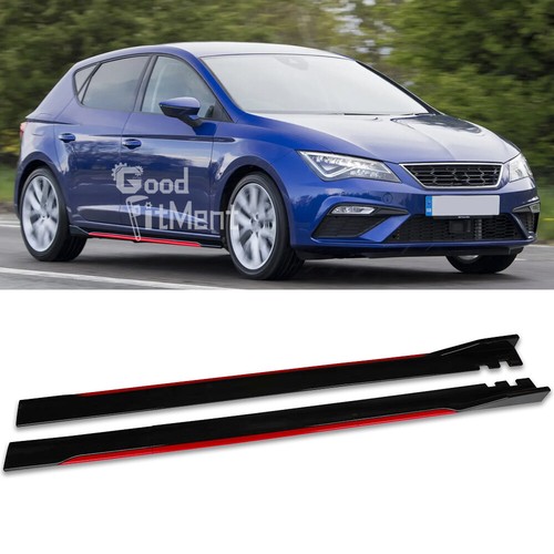 Red trim side skirts - trim,