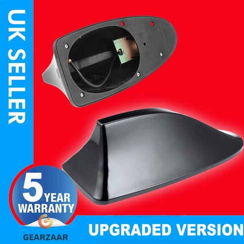 Gloss black car shark fin - black,