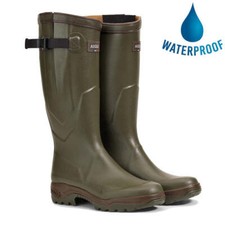New Aigle Parcours 2 Vario Mens Womens Adjustable Green Wellies Wellington Boots