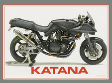 Suzuki GSX 1100 Katana Metal Sign Plaque Poster sketch type Garage vintage GSXR