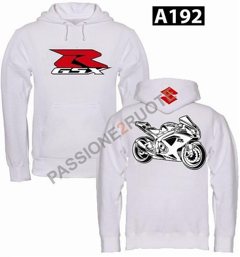 Hoodie sweatshirt gsxr white - gsxr,