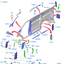FORD TRANSIT CUSTOM MK1 Load Compartment Side Trim Panel 2371751 NEW GENUINE
