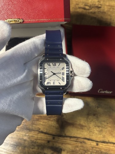 Cartier santos large blue - cartier,