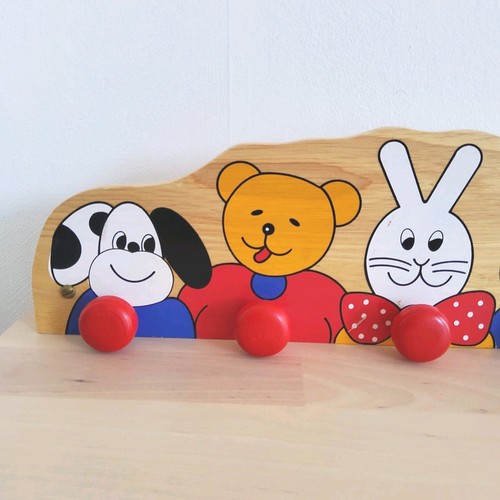 Vintage wooden wall hanger - wooden,