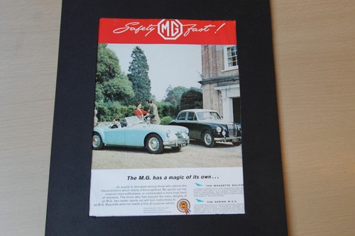 Original magazine advert mg - advert:,