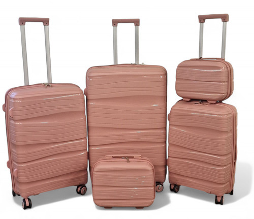 5pc hard shell - hard, suitcase