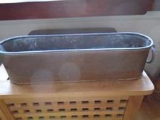 Vintage Oblong Copper Planter