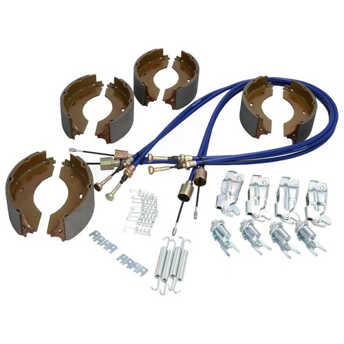 Brake shoe cable full kit - shoe,