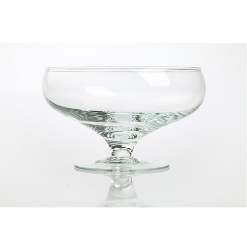 Clear glass footed fruits - fruits, bowl