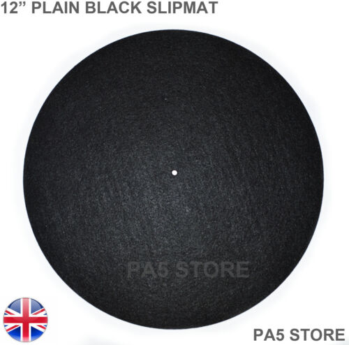 Plain black turntable - 12",