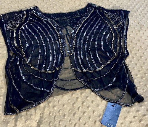 Bnwt next sequin bolero shrug - bnwt,