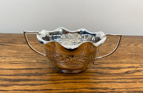 Antique silver plate twin - antique,