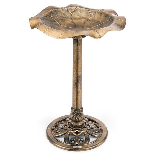 Garden bird bath - bird, leaf