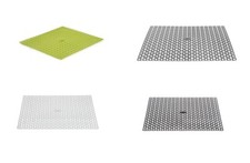 Plastic Sink Draining Board Mat Drainer Kitchen Washing Up Pots Drying Tray New