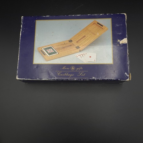 Vintage cribbage folding set - vintage,