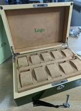 10-Slot Green Wooden Luxury