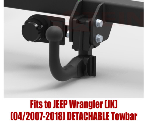 Detachable tow bar - tow, jeep