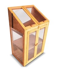 Greenhouse Wooden Cold Frame Growing Plants Vegetable Polycarbonate 3 Tier