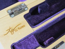 Trevor James Flute Case - Cherrywood - Purple Interior - Small Dent