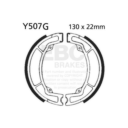 Ebc grooved brake - ebc, set