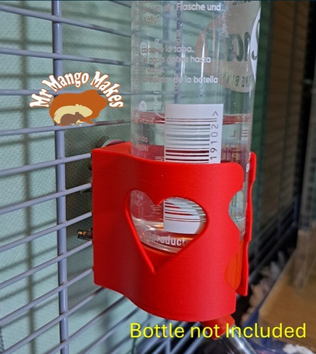 Cage mounted water bottle - cage,