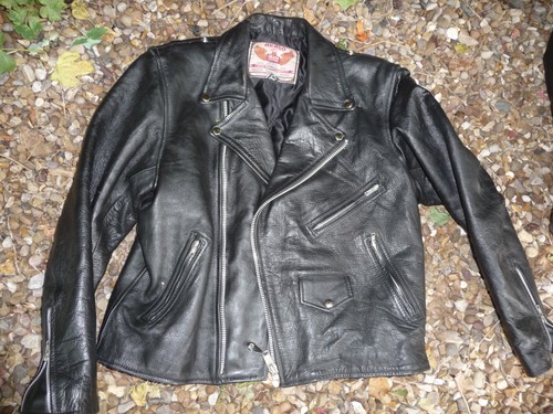 Leather jacket mens akaso - leather,