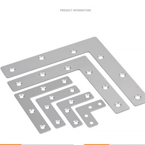 Steel flat right - steel, 90°