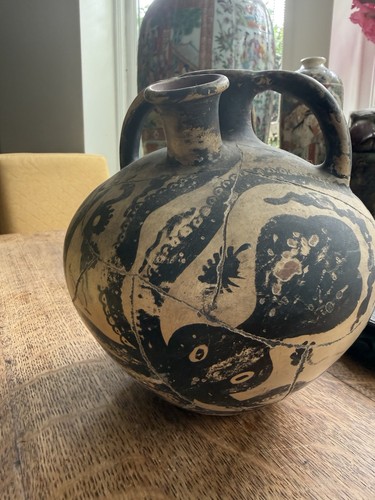 Ceramic greek jar with - greek,
