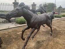Set Of Four Bronze Race Horses