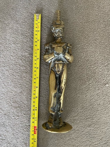 Brass military soldier - brass,