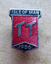 1986 ISLE OF MAN TT BADGE -
