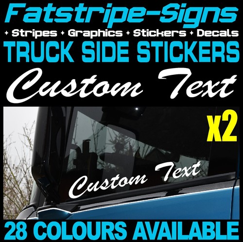 Custom text truck window - custom,