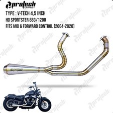 2-1 Exhaust System HARLEY DAVIDSON SPORTSTER 883 1200 Forty Eight 2004-2020