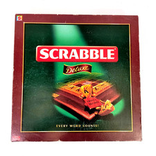 Scrabble Deluxe Vintage 2000 Mattel Wooden Turntable Board - NO TILES