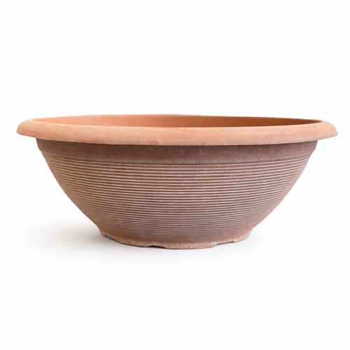 43cm terracotta bowl - bowl, pot
