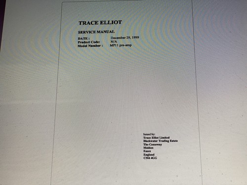 Trace elliot mk5 - elliot, bass