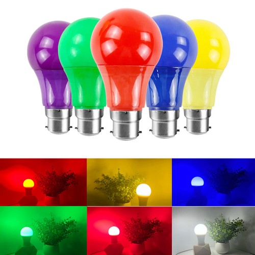 Colored b22 bayonet - colored, led